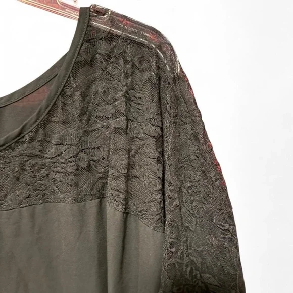 Wet Seal Black Lace Blouse - Picture 4 of 5